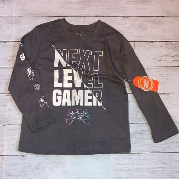 Boys Long Sleeve Cotton Shirt & Fleece Jogger Pants 2-Piece Set Size XS (4/5) - Picture 2 of 7